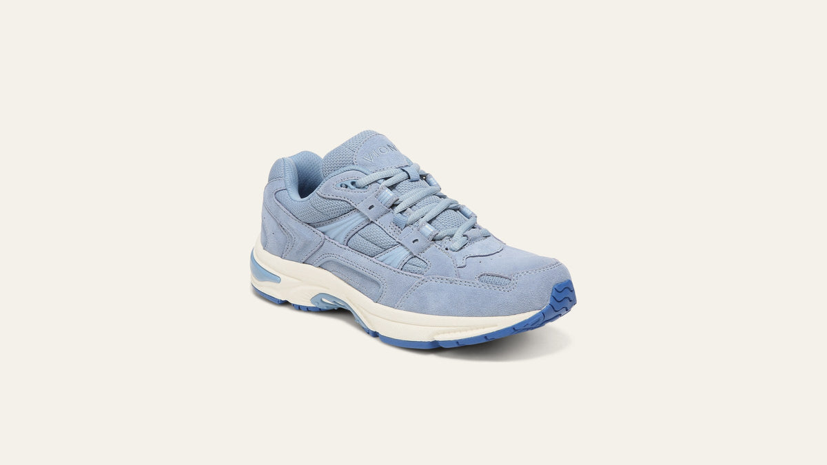 Vionic Walker Classic walking shoe in blue suede