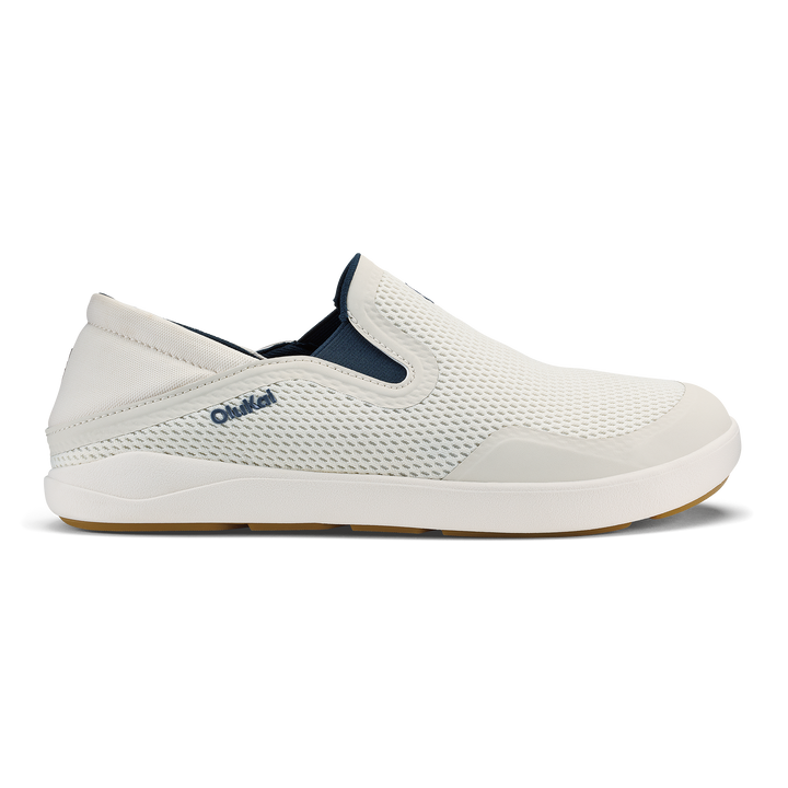 Olukai Moku Slip On - White Sand / Trench Blue