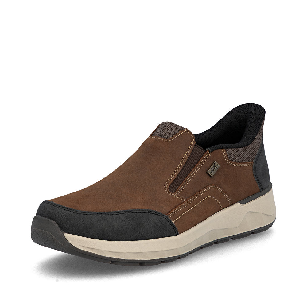 Rieker Bruce 51 black and brown shoes, alternate view