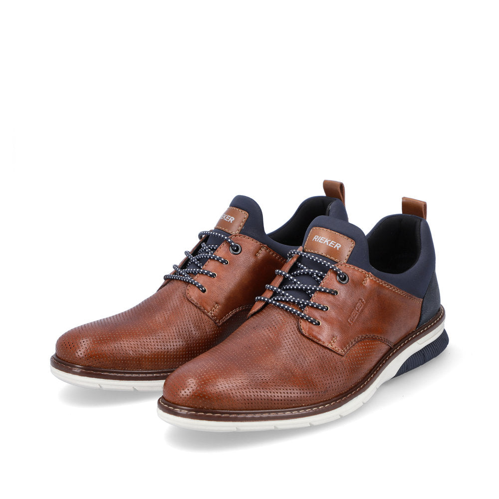 Rieker Dustin 50 Men's Sneaker - Fango/Toffee/Navy