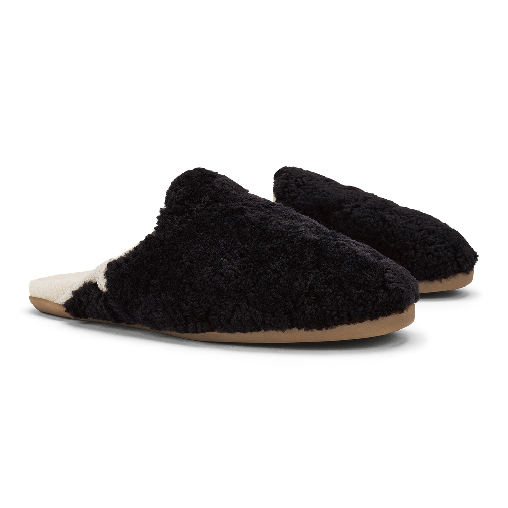 OluKai Hale Mule women's slipper in Lava Rock/Tapa, alternate view