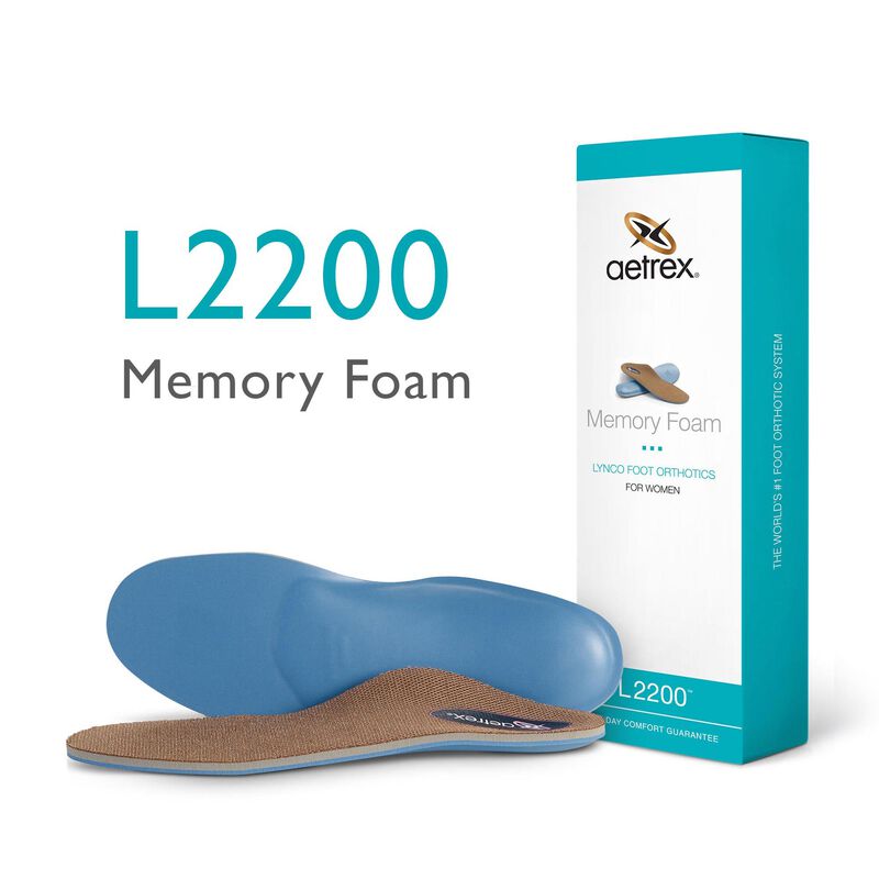Aetrex Women's Memory Foam Orthotics angled view