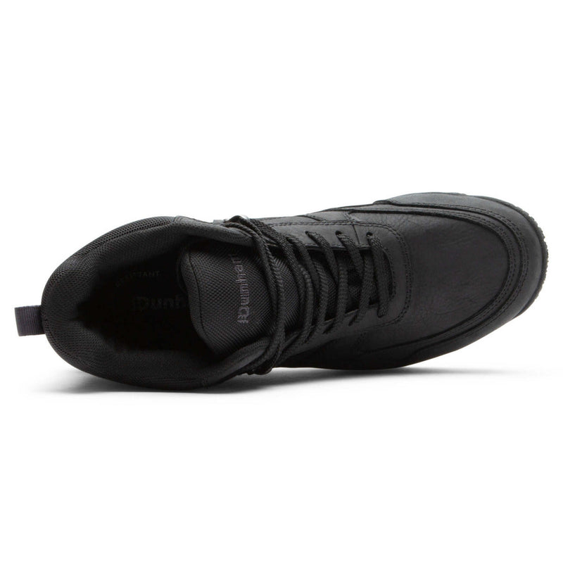 Dunham Cloud Plus Mid II waterproof boot in black, top view