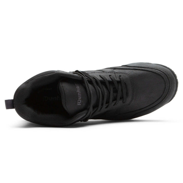 Dunham Cloud Plus Mid II waterproof boot in black, top view