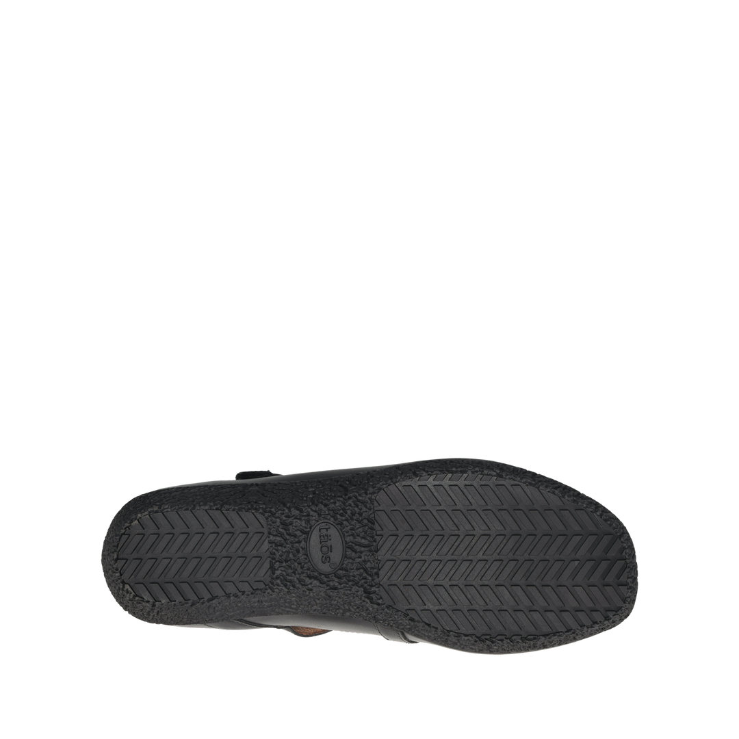 Taos Banter in Black leather, outsole view