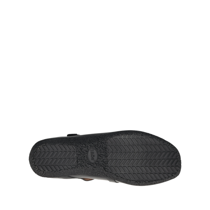 Taos Banter in Black leather, outsole view