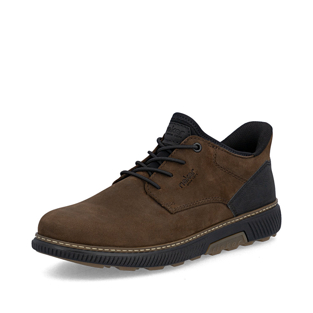 Rieker Stan 57 Cigar brown and black shoes, alternate view