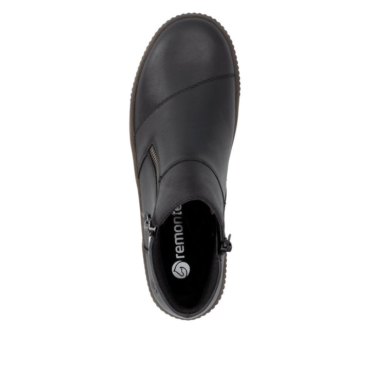 Remonte Maditta 83 D0783-00 black bootie, top view