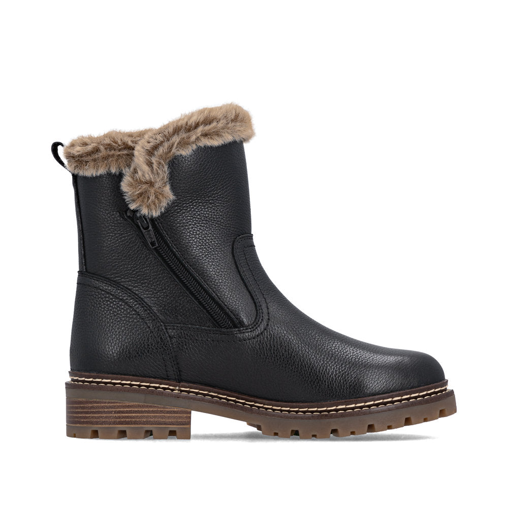 Remonte Stefanie 83 D0B83-03 black boot, inner side view