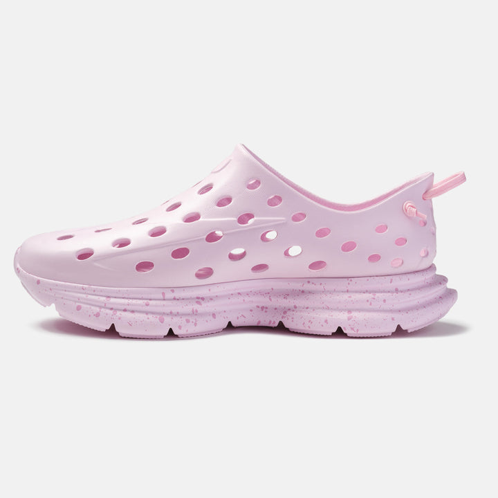 Kane Revive unisex recovery shoe in Bubblegum / Pink Speckle, side view