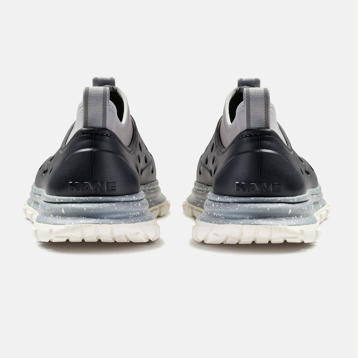 Kane Revive AC unisex recovery shoe in Shadow, back view