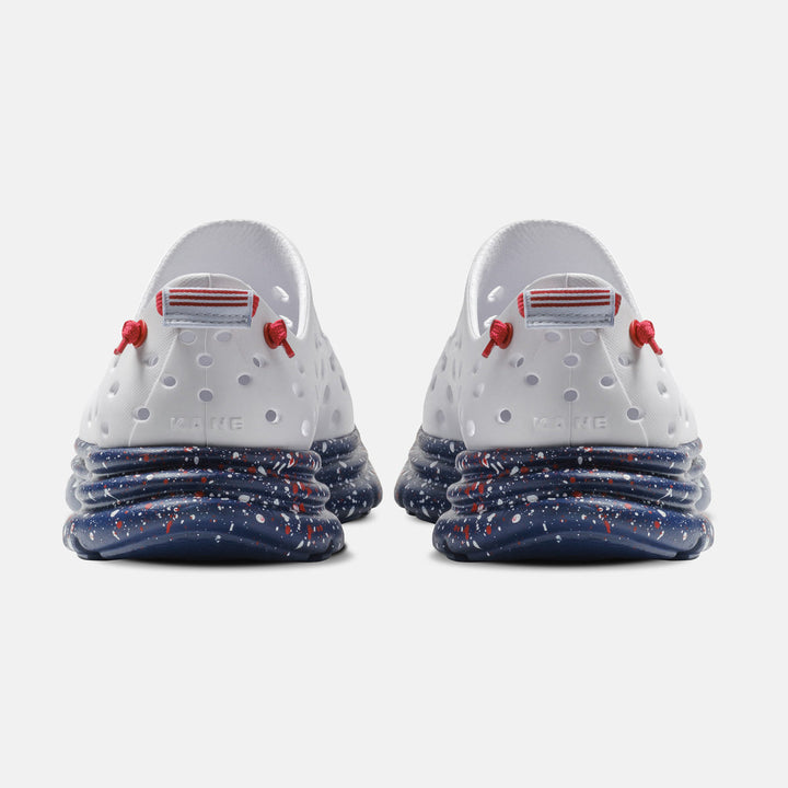 Kane Revive unisex recovery shoe in Stars &amp; Stripes, back view
