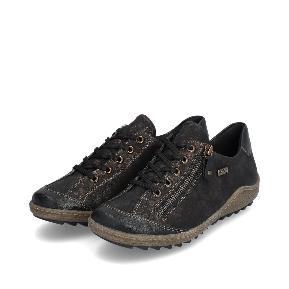 Remonte Liv 02 women's sneaker in Black, outer side view