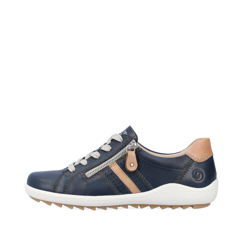 Remonte Liv 32 women's sneaker in Pacific/Biscuit, pair view