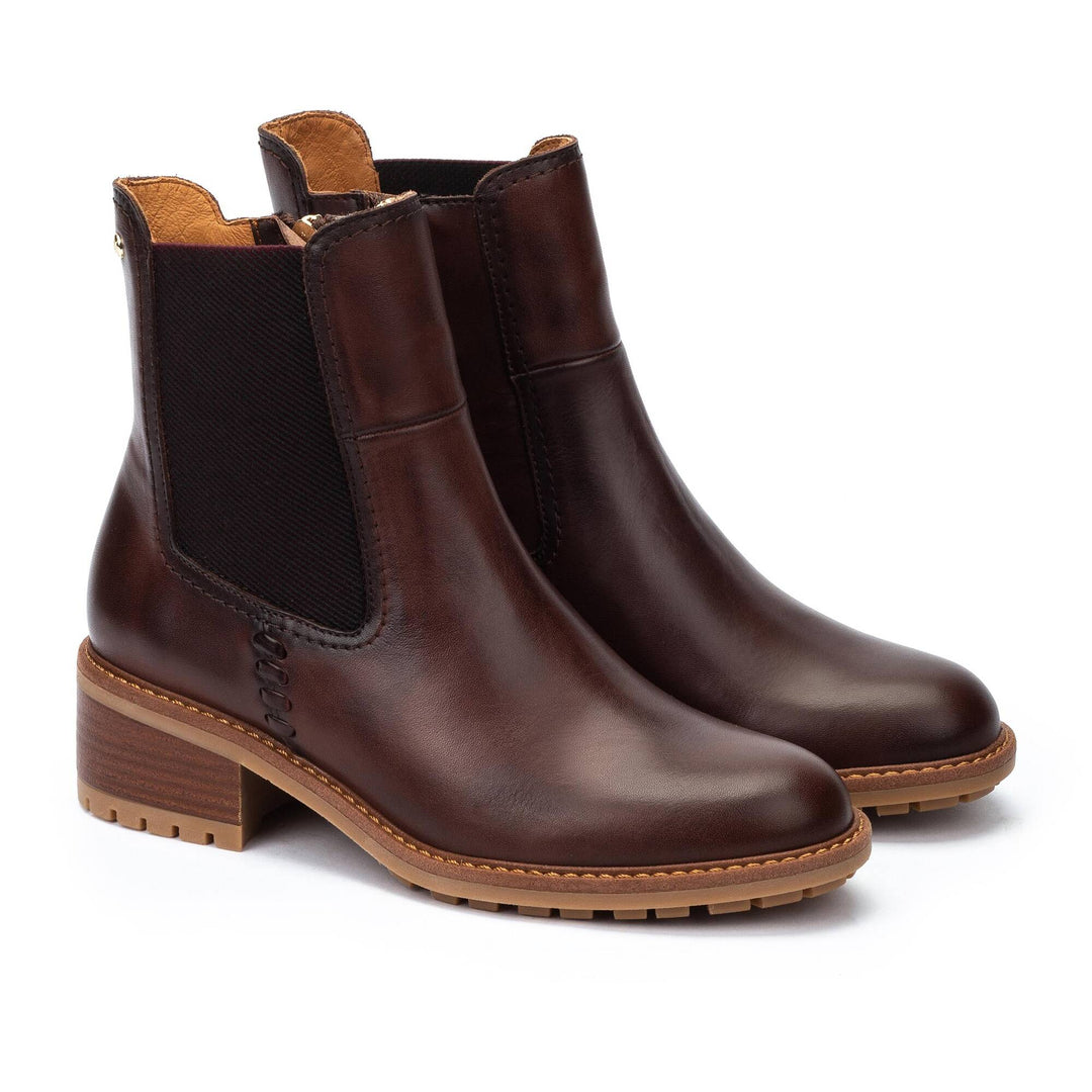 PIKOLINOS Medina caoba leather Chelsea boot with elastic gusset