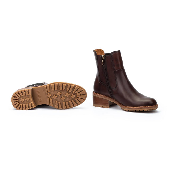PIKOLINOS Medina caoba leather Chelsea boot with elastic gusset