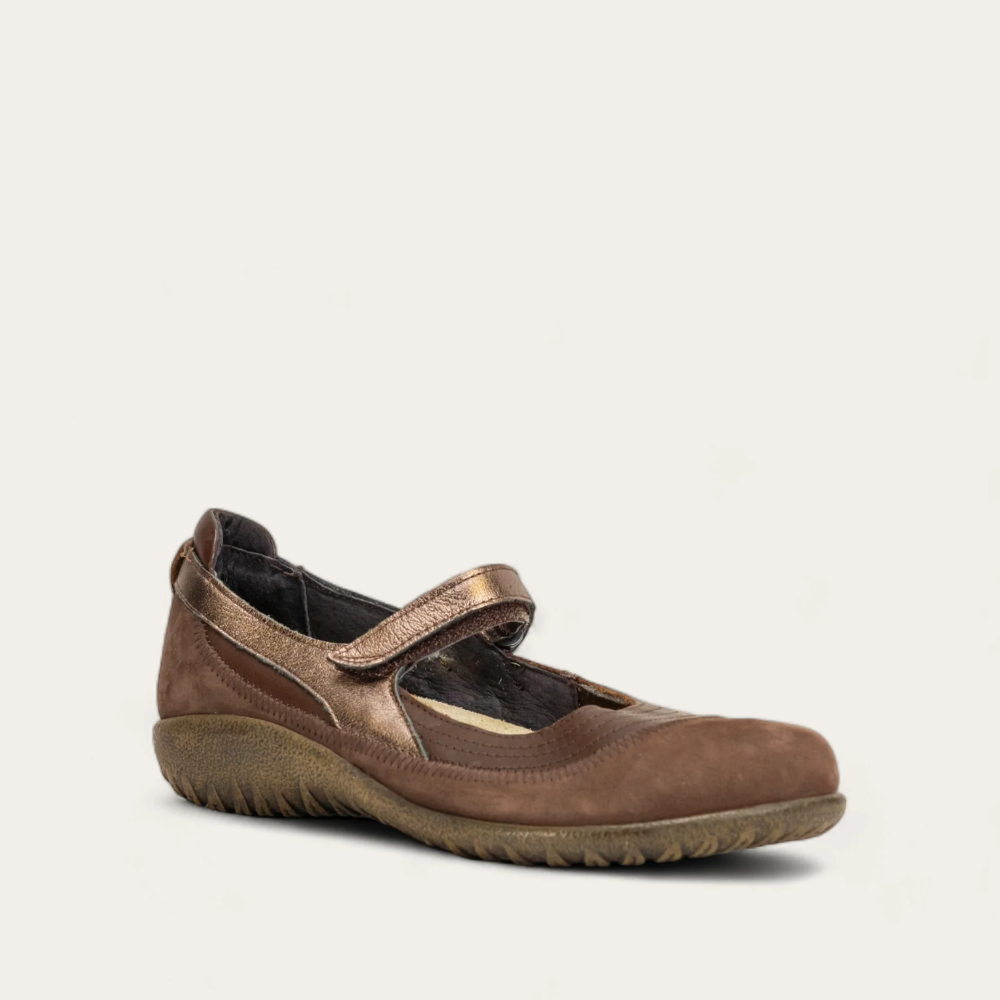Naot Kirei women's flat in Toffee, alternate side view